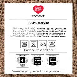 Red Heart® Comfort™ Solid Yarn