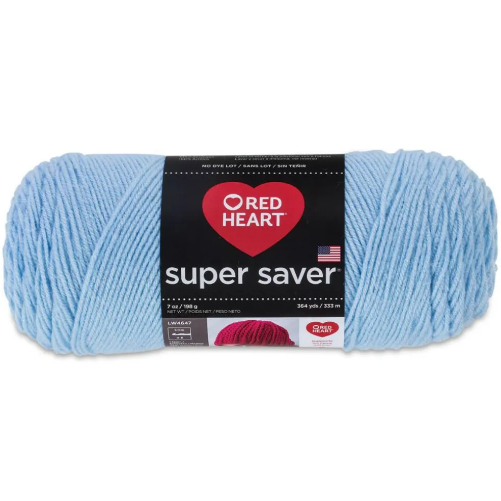 Red Heart Super Saver Yarn - Light Blue, 7 oz