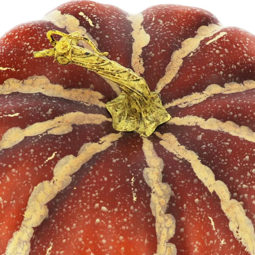 9.5" Red Orange Decorative Pumpkin by Ashland®