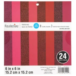 Red Paper Pad by Recollections™, 6" x 6"
