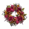 24" Red Peony & Rust Ranunculus Wreath by Ashland®