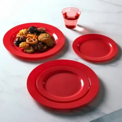 Red Plastic Lunch & Dinner Plates, 40ct. by Celebrate It™