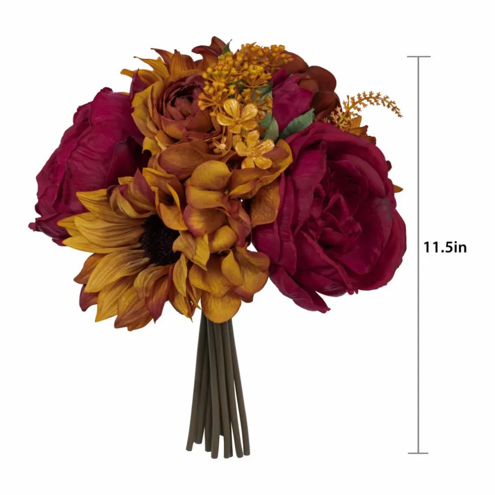 12" Red Rose & Sunflower Mix Real Touch Bundle by Ashland®