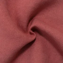 Red Washed Irish Linen Moygashel Slub Solid Canvas Woven Fabric By the Yard