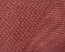 Red Washed Irish Linen Moygashel Slub Solid Canvas Woven Fabric By the Yard