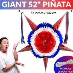 Red, White, and Blue Patriotic Piñata