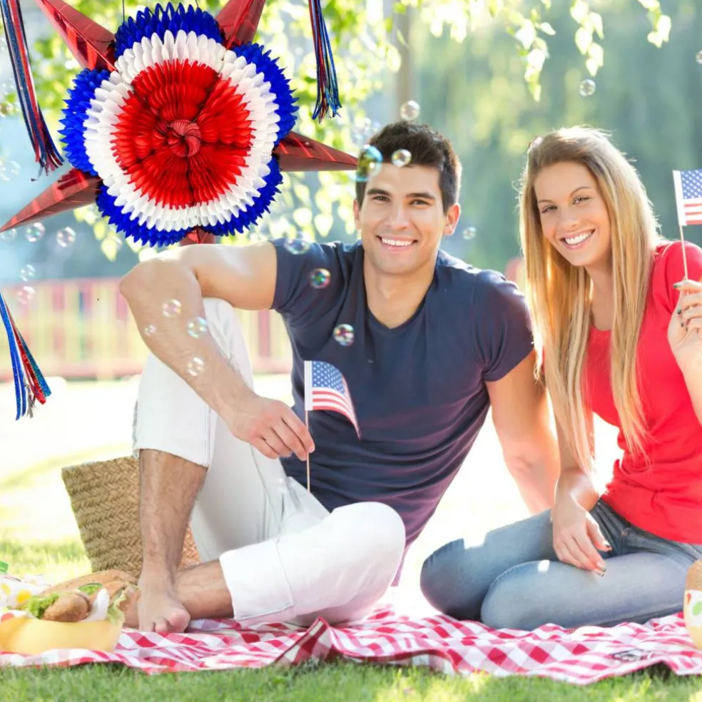 Red, White, and Blue Patriotic Piñata