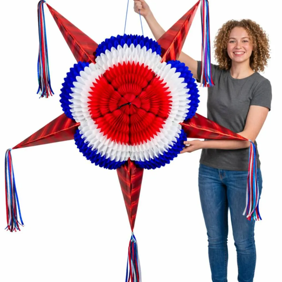 Red, White, and Blue Patriotic Piñata