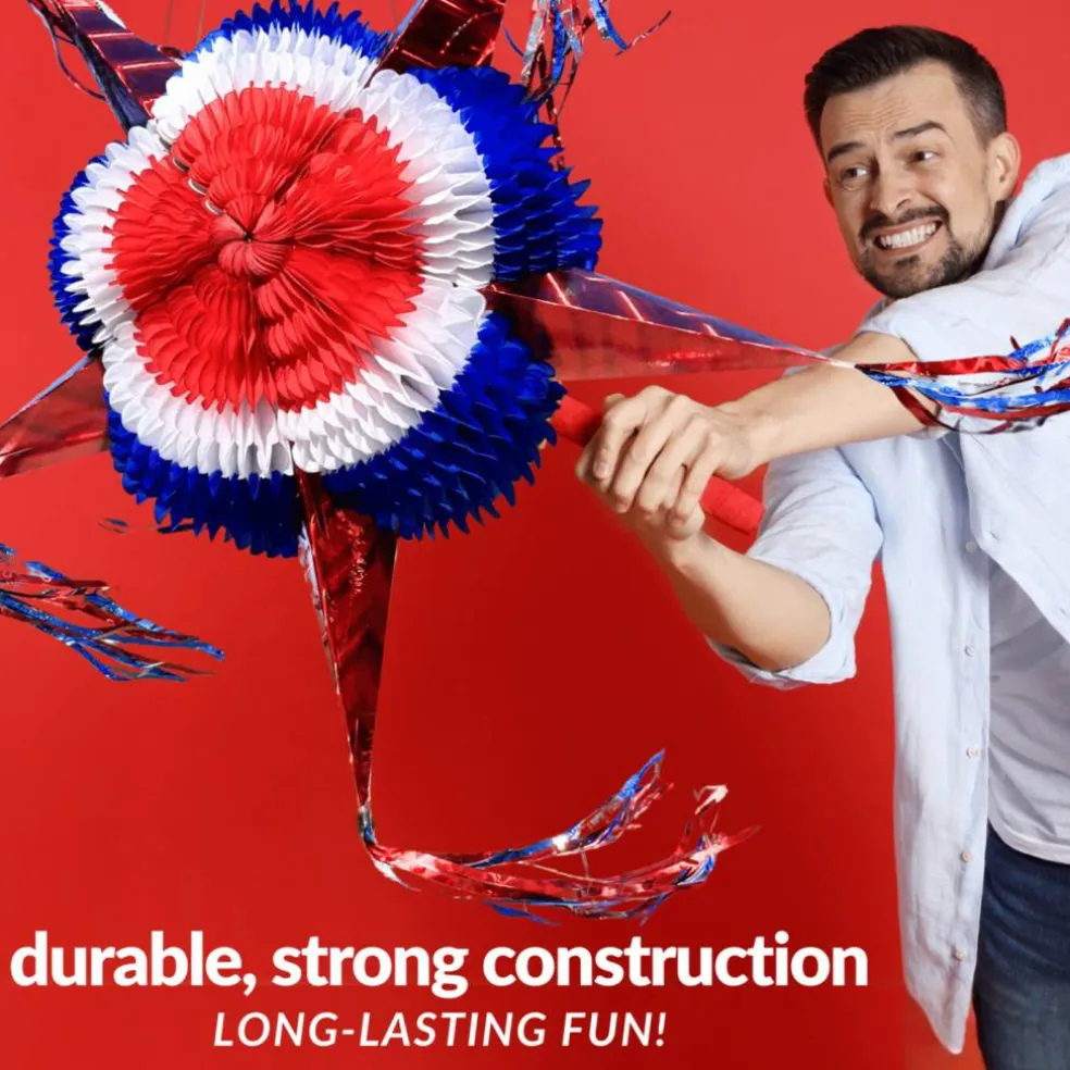 Red, White, and Blue Patriotic Piñata