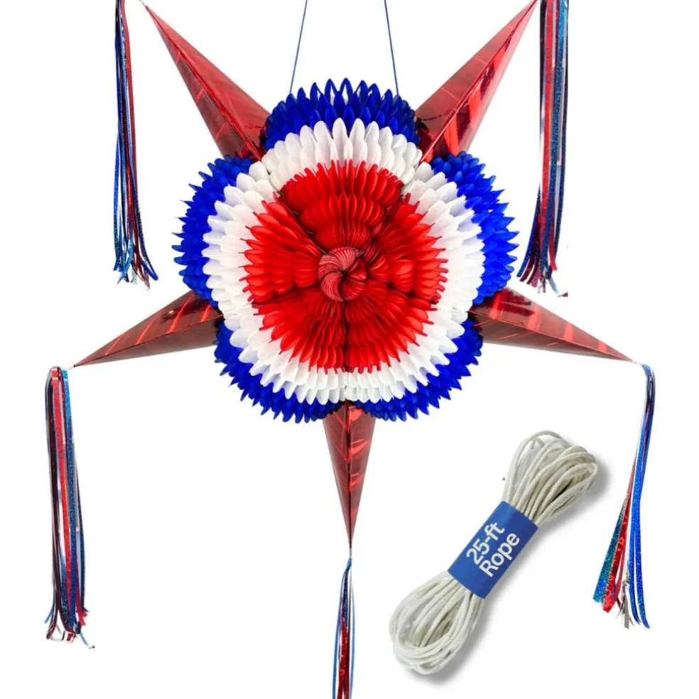 Red, White, and Blue Patriotic Piñata