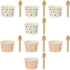 Red, White & Blue Ice Cream Bowls with Spoons, 8ct. by Makery™