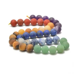 Reiki Healing 7 Chakras Yoga Gemstone Round Beads