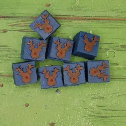 Reindeer Head Wax Melt Snap Bar Silicone Mold