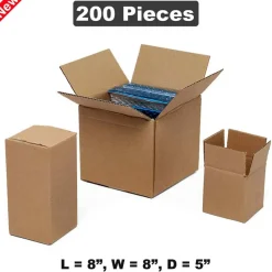 Reliable 8" x 8" x 5" Cube Shipping Boxes for Fragile Protection