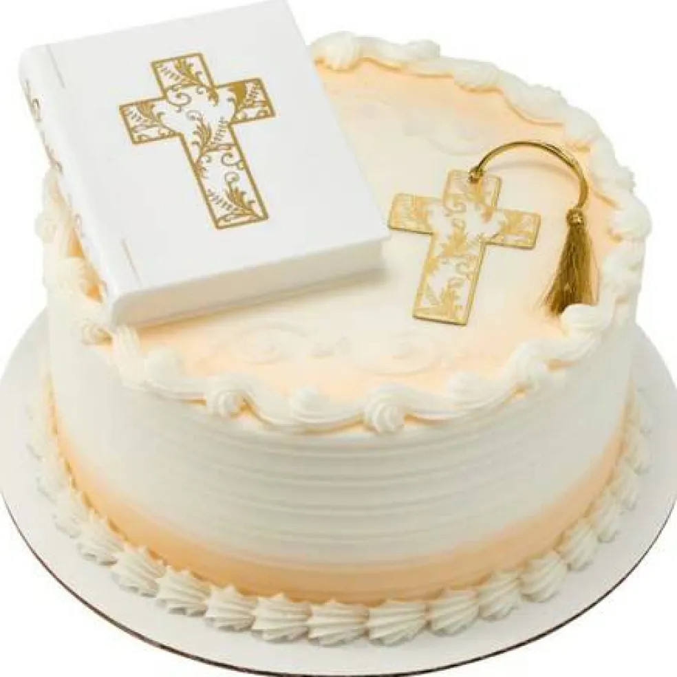 Religious Bible and Cross Pendant Cake Kit