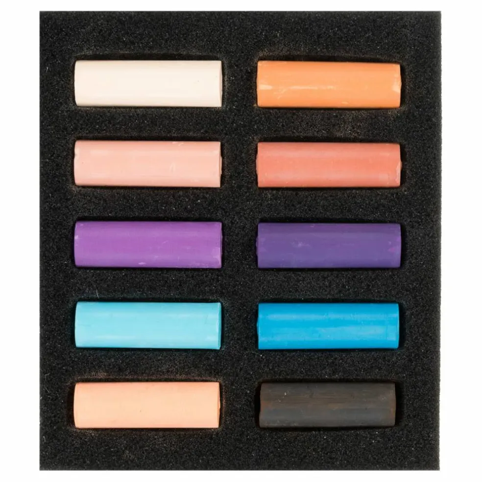 Rembrandt 10 Color Half Stick Soft Pastel Set