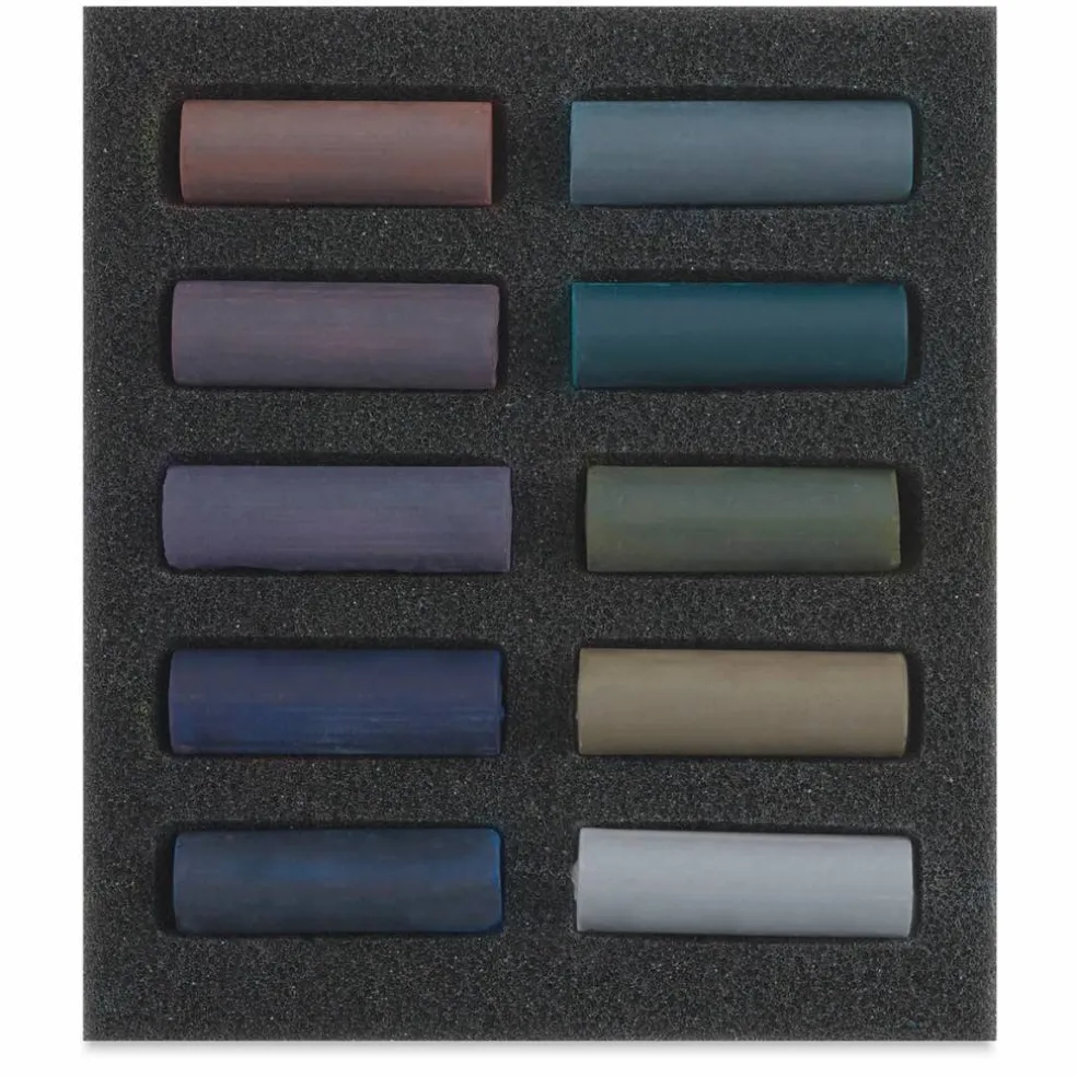 Rembrandt Soft Pastel Set - Dark Shades, Set of 10 Half Sticks