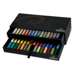 Rembrandt Soft Pastel Set - Luxe Set of 45, Assorted Colors, 15 Full Sticks and 30 Half Sticks