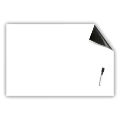 Repositionable Whiteboard Stickable with Dry Erase Marker, 24" x 36"