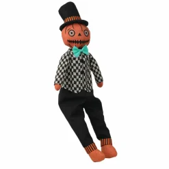 22" Retro Jack-o'-Lantern Man Sitter Tabletop Décor by Ashland®