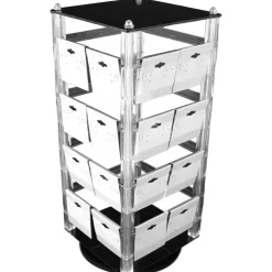 Revolving Rotating Acrylic Earring Display & 100 1 1/2" Cards
