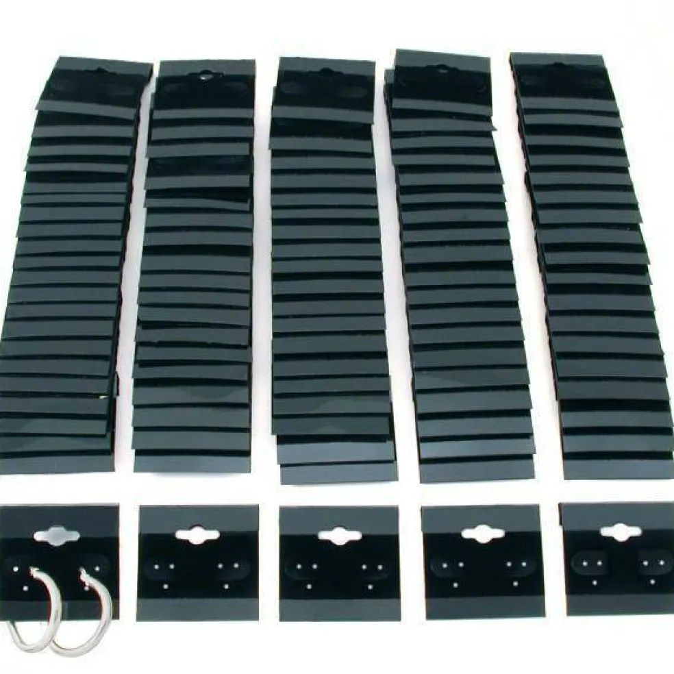 2 Revolving Rotating Earring Jewelry Display Racks 100 Hanging Cards New