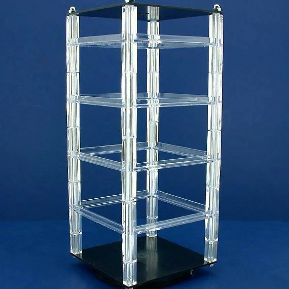 2 Revolving Rotating Earring Jewelry Display Racks 100 Hanging Cards New
