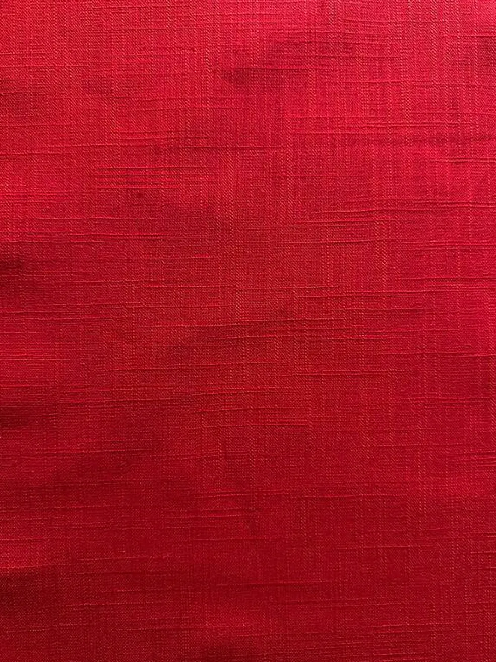 Rhapsody Red Cotton Linen Drapery Fabric By the Yard