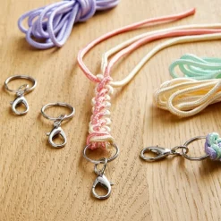 Rhodium Lobster Claw Key Rings by Creatology™