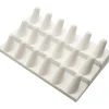 Ring Jewelry Display 18 Finger White Leather Fixture