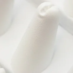 Ring Jewelry Display 18 Finger White Leather Fixture