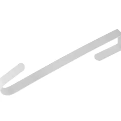 RN'D Over Door Wreath Hook - Thin Metal Overdoor Wreath Holder Seasonal Hanger for Front or Back Door (White, 15")