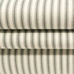 Roc-Lon Navy Stripe Ticking Muslin Fabric