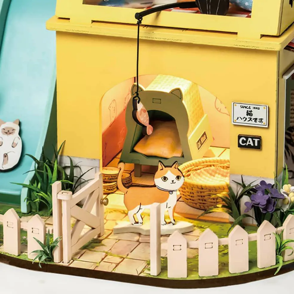 Rolife® Cat House DIY Miniature House Kit