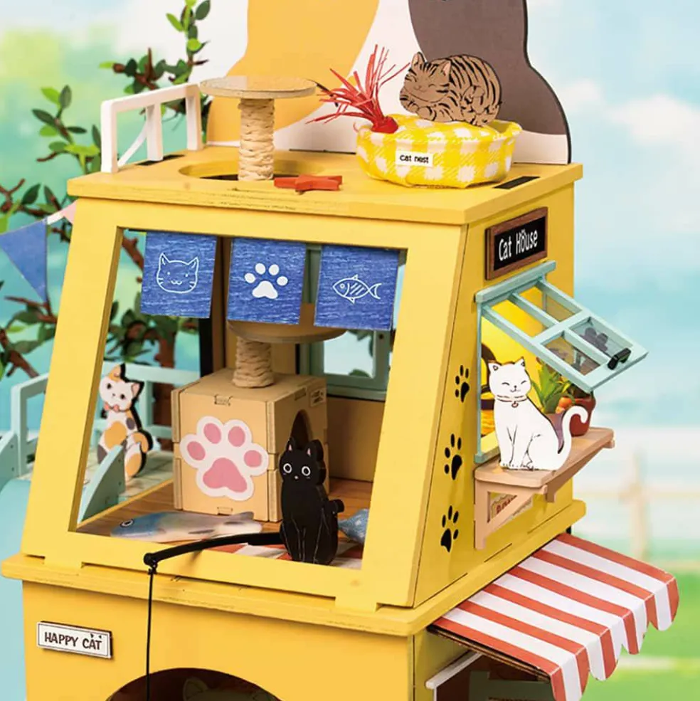 Rolife® Cat House DIY Miniature House Kit