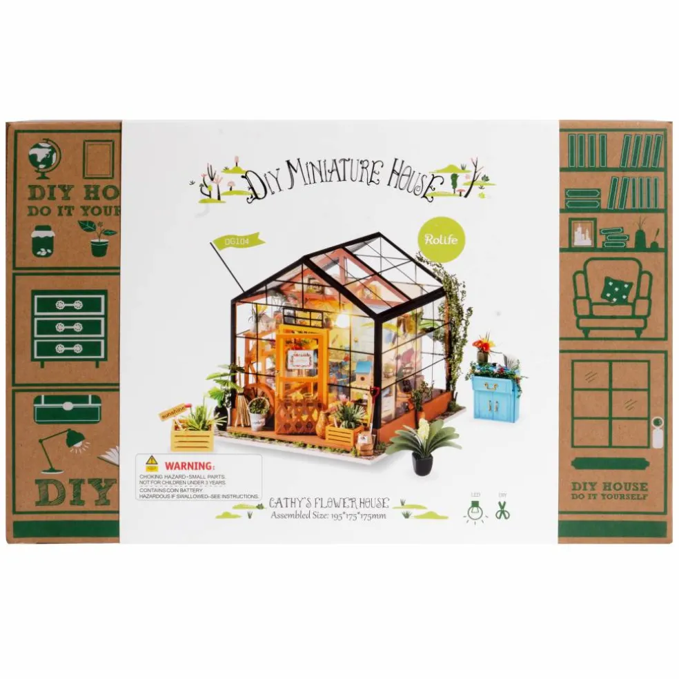 Rolife® Cathy's Flower House DIY Miniature House Kit