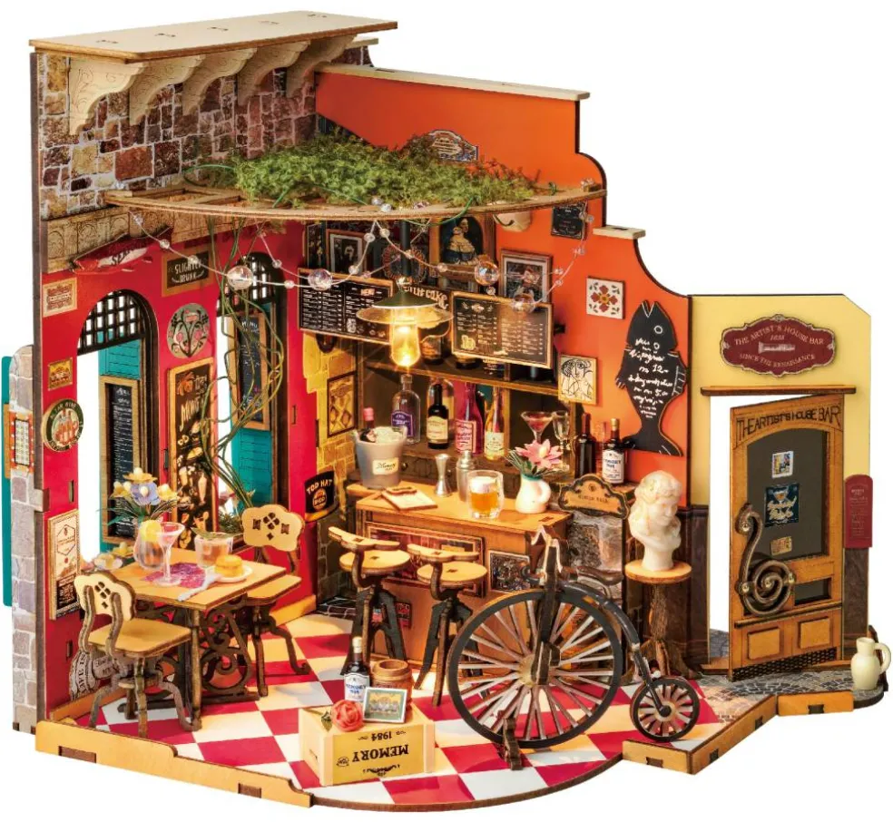 Rolife® Cheers Bar & Dining DIY Miniature House Kit