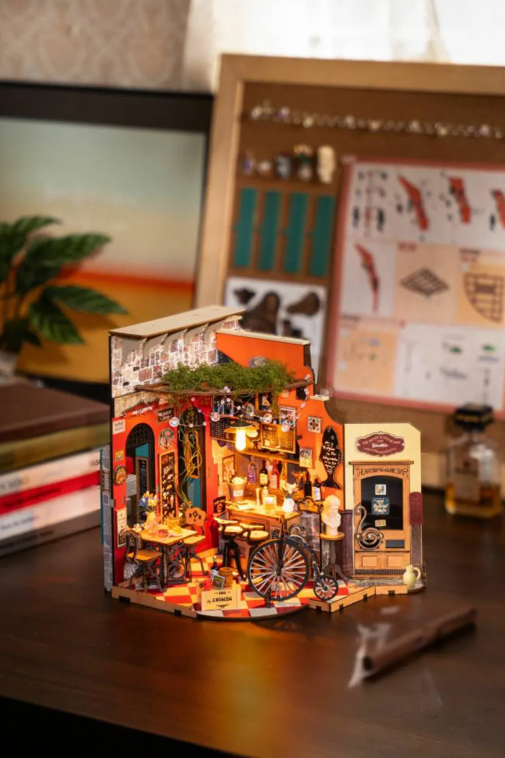 Rolife® Cheers Bar & Dining DIY Miniature House Kit