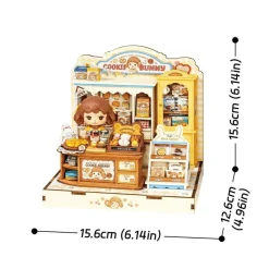 Rolife Cookii Bunny's Cookie Shop DIY Miniature House DG177