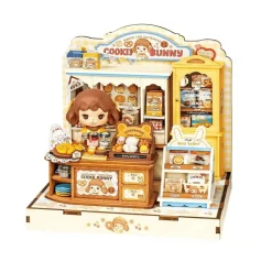 Rolife Cookii Bunny's Cookie Shop DIY Miniature House DG177