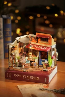 Rolife® Corner Bookstore DIY Miniature House Kit