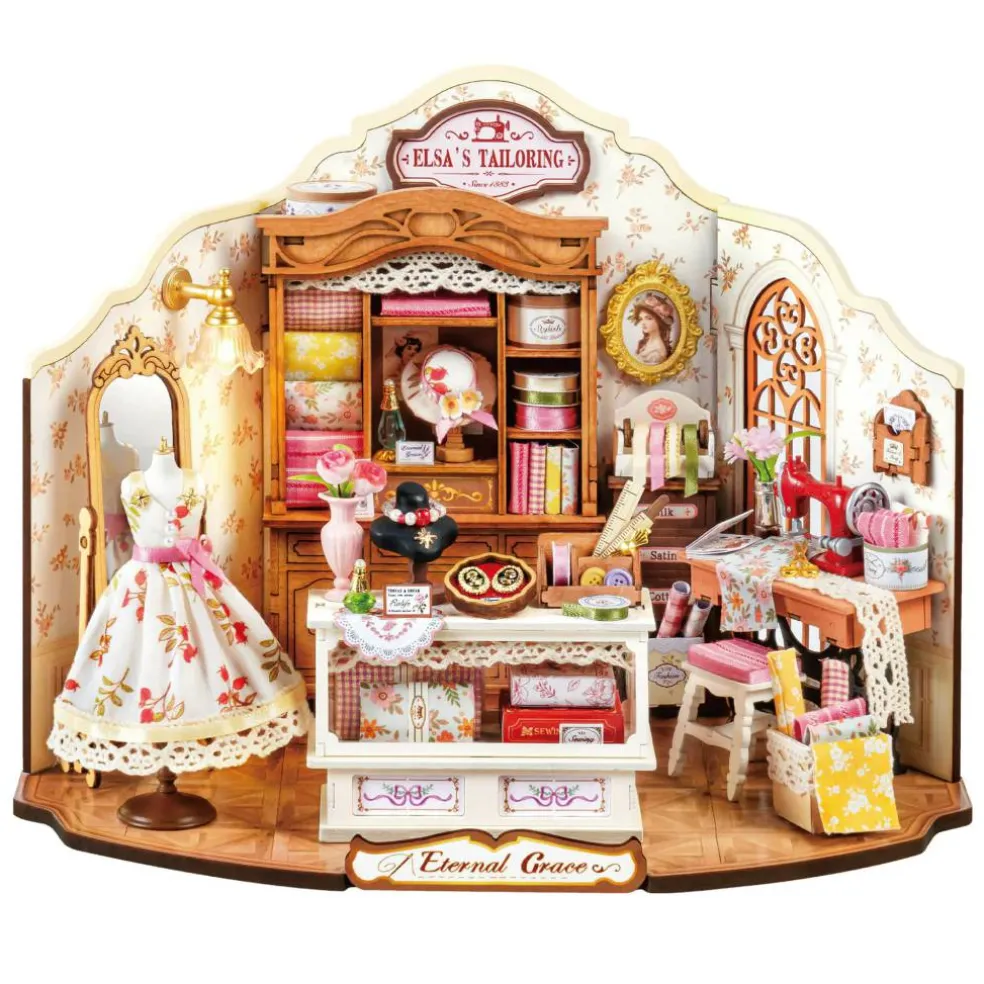 Rolife® Elsa's Tailoring DIY Miniature House Kit