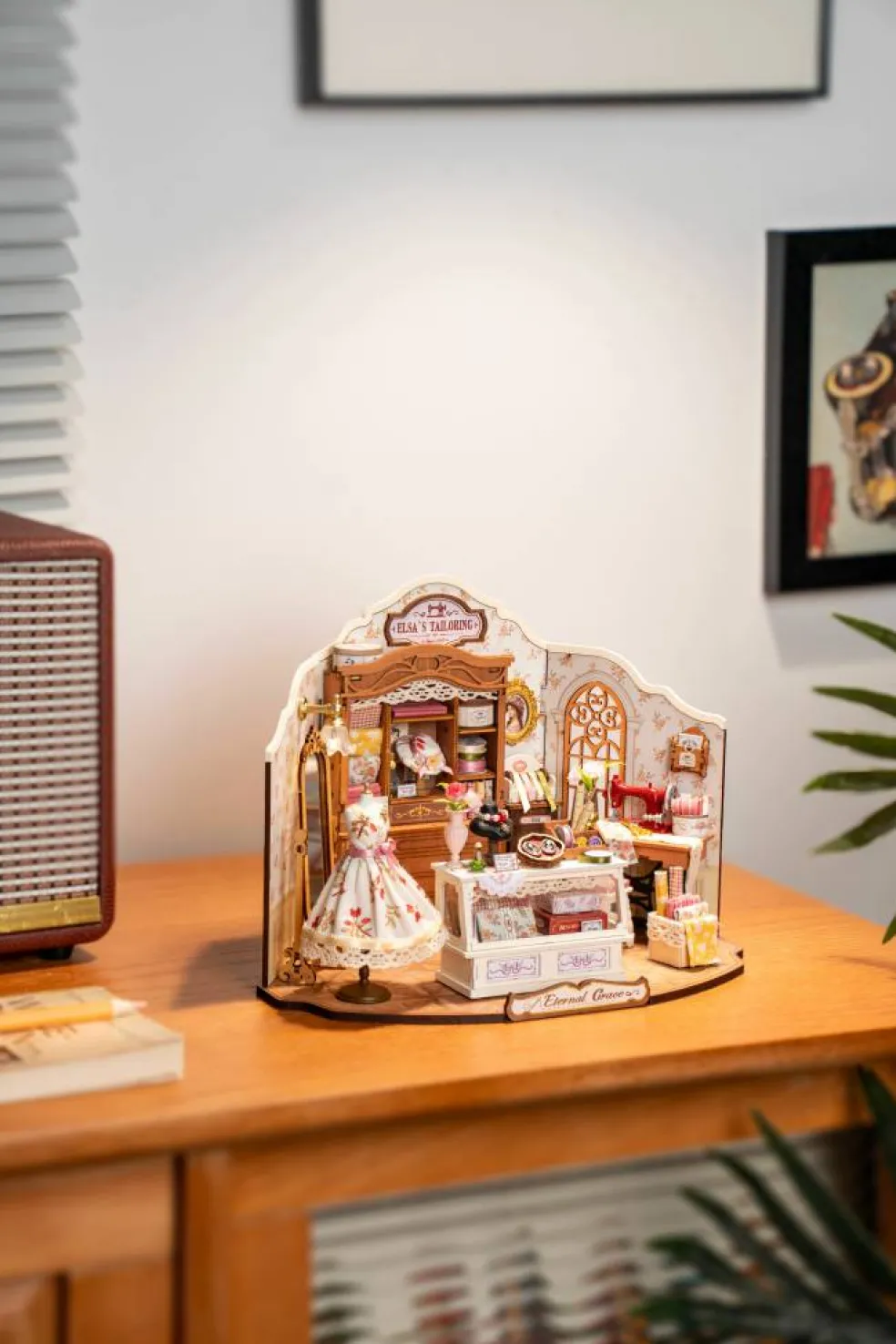 Rolife® Elsa's Tailoring DIY Miniature House Kit