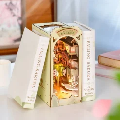 Rolife® Falling Sakura DIY Book Nook Shelf Insert Kit