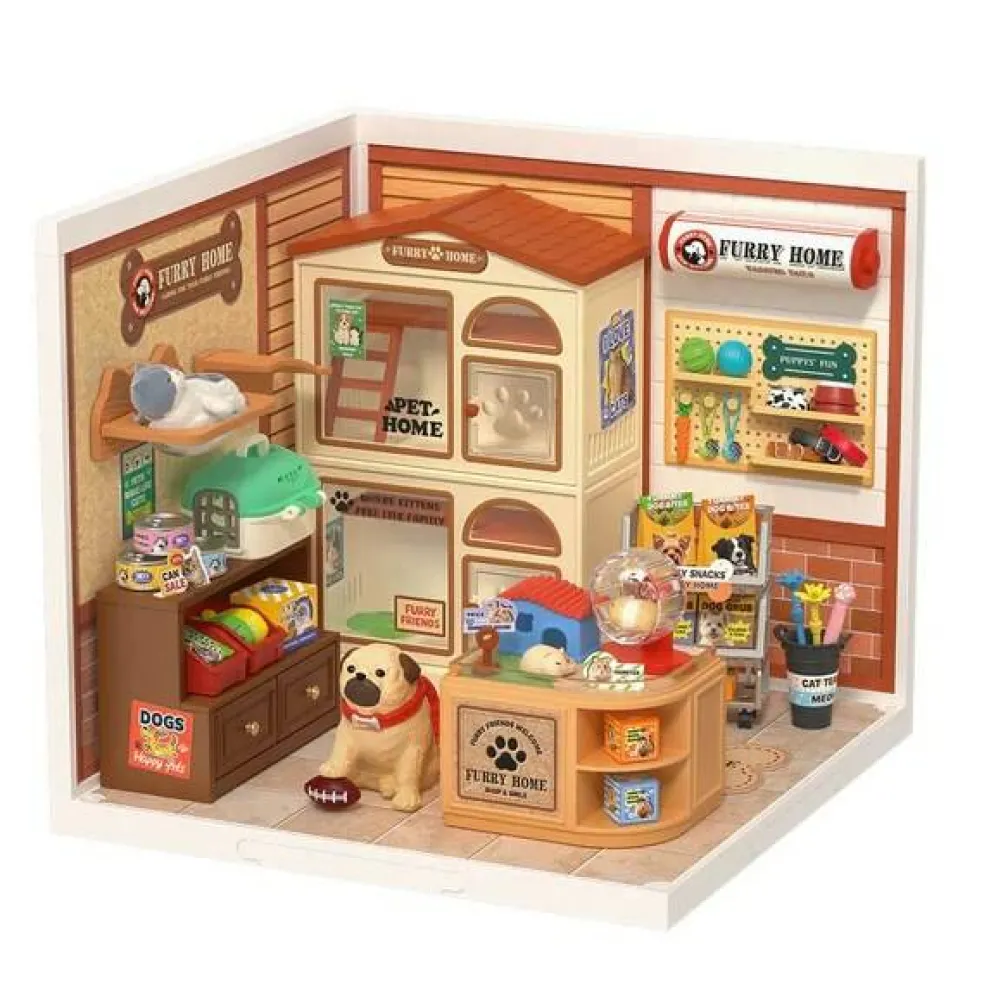 Rolife Furry Friends' Home DIY Miniature House DW027