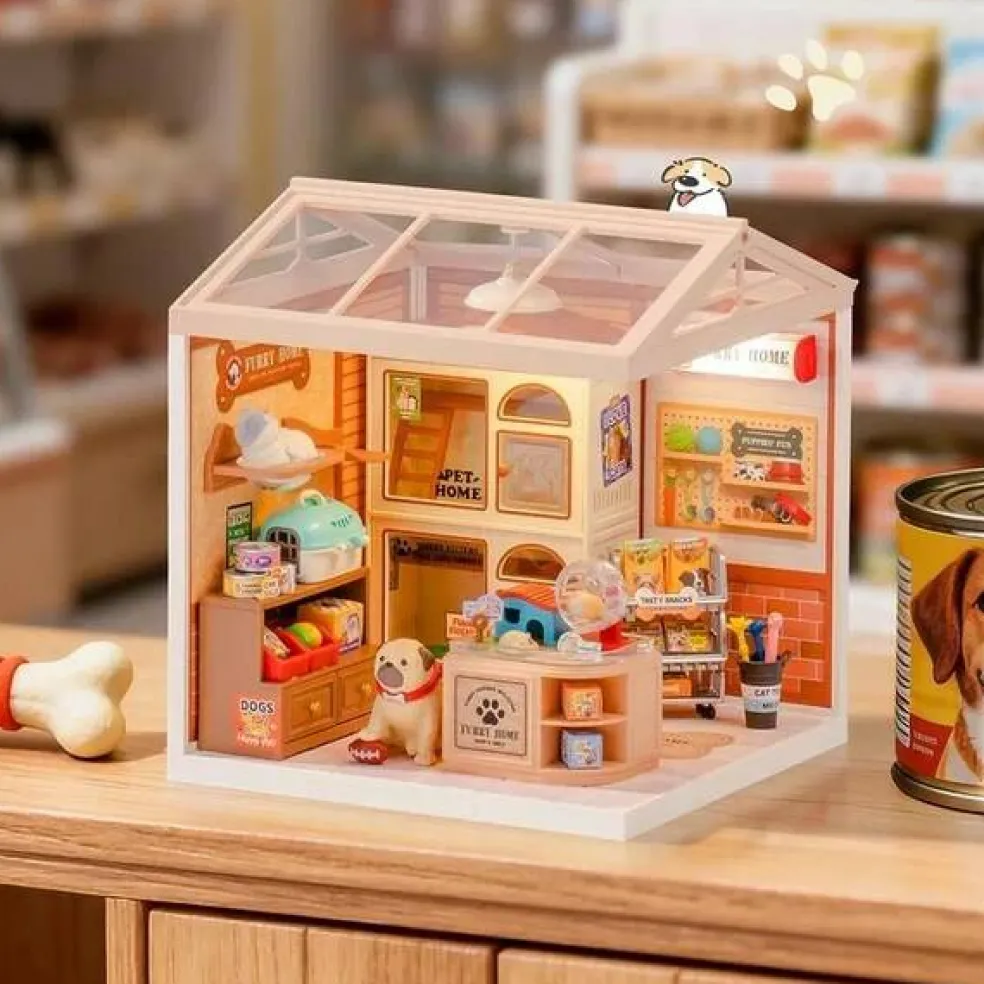 Rolife Furry Friends' Home DIY Miniature House DW027