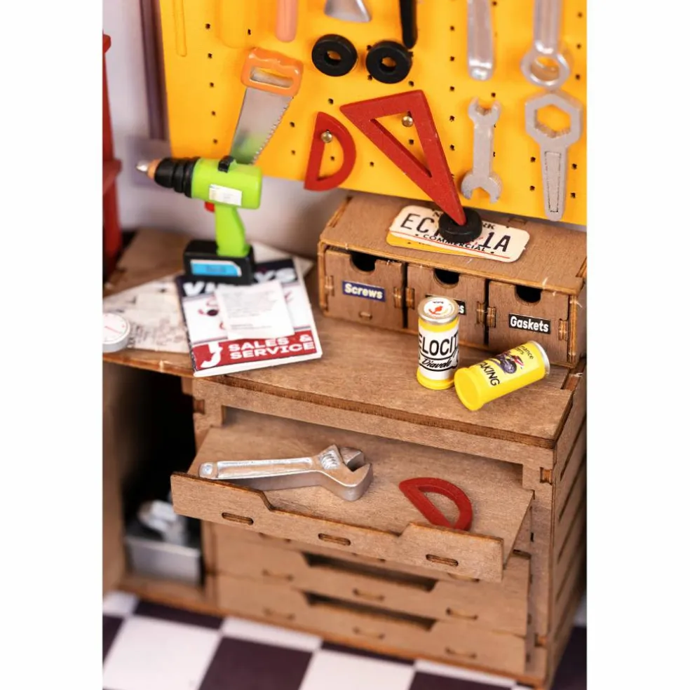 Rolife Garage Workship DIY Miniature House Kit