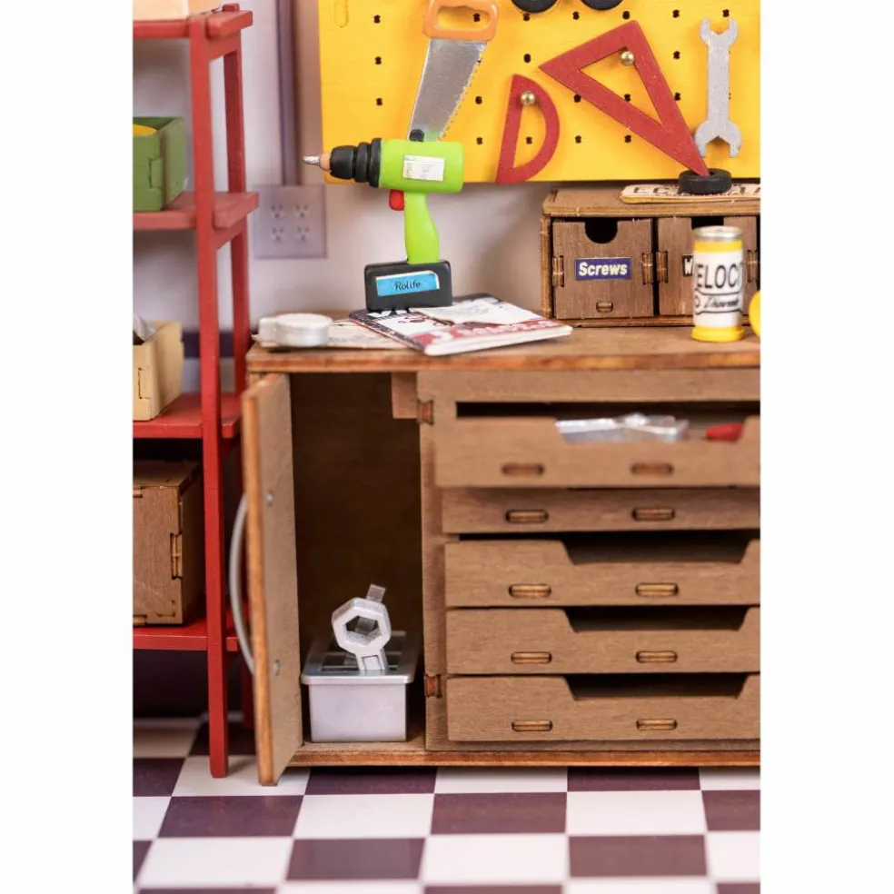 Rolife Garage Workship DIY Miniature House Kit
