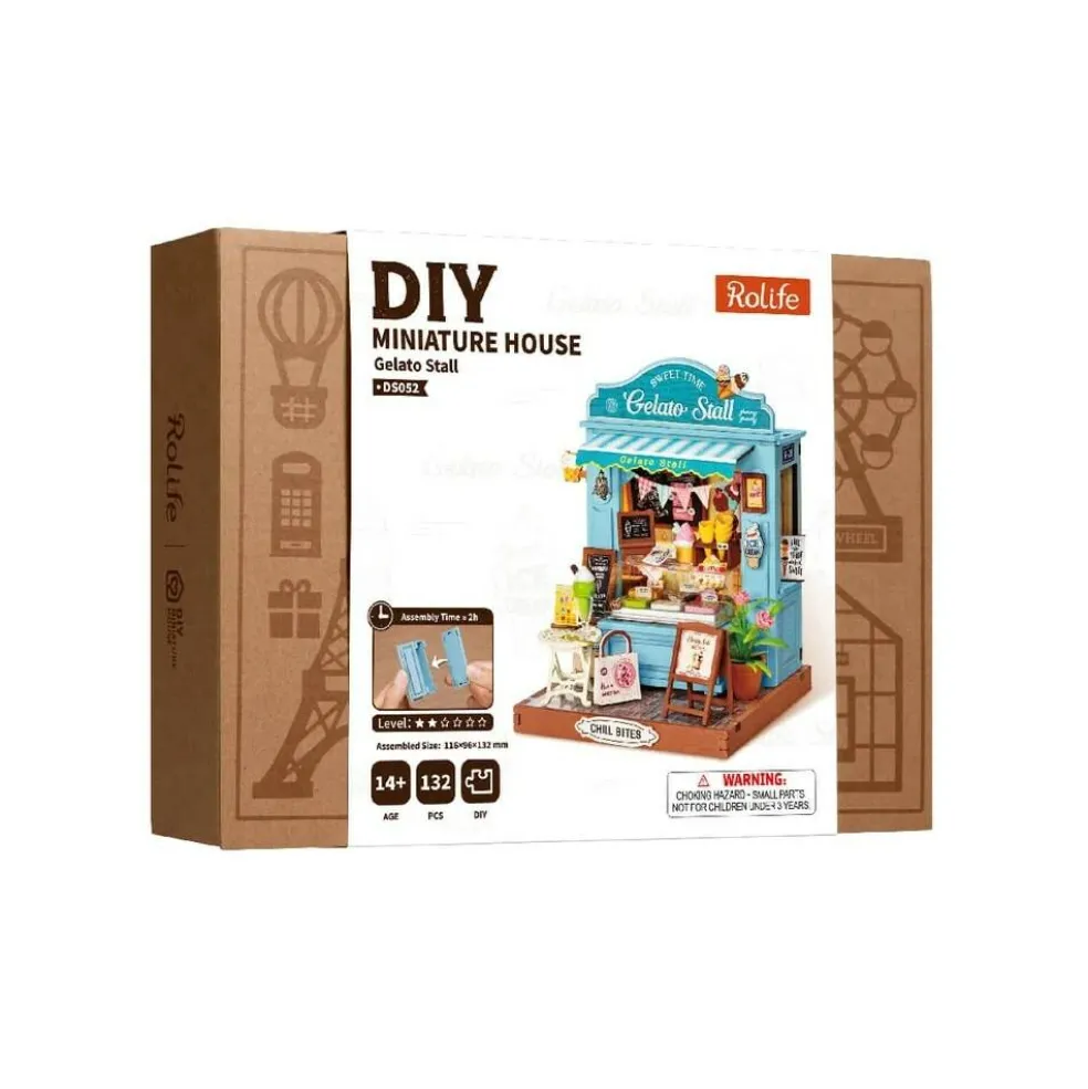 Rolife Gelato Stall DIY Miniature House DS052