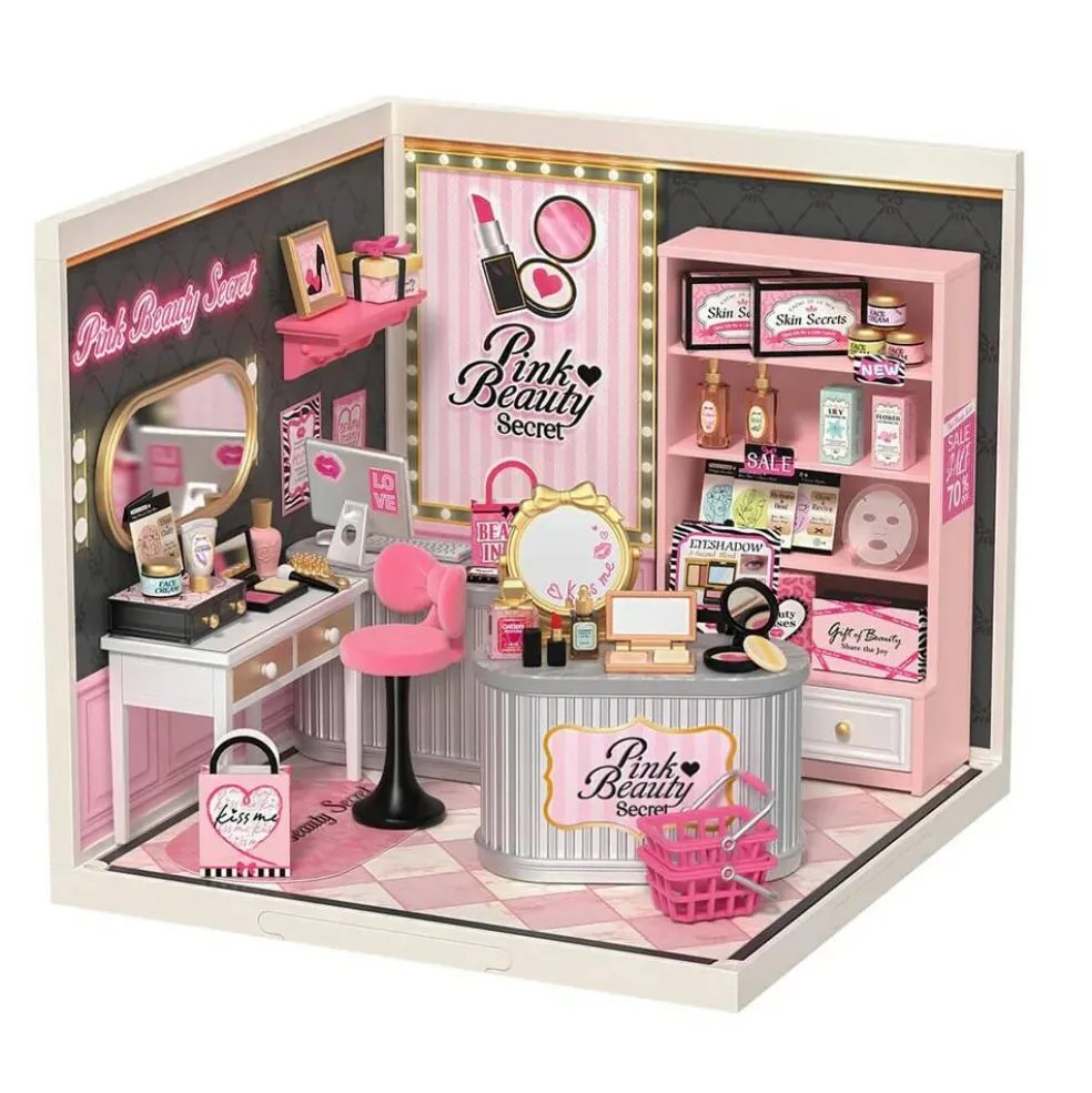 Rolife Pink Beauty Secret DIY Miniature House DW026